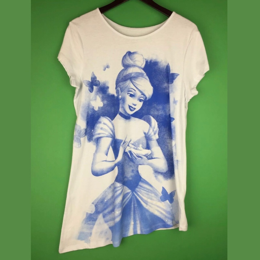 Disney Cinderella Watercolor Asymmetrical Tee